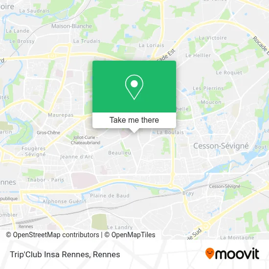 Trip'Club Insa Rennes map