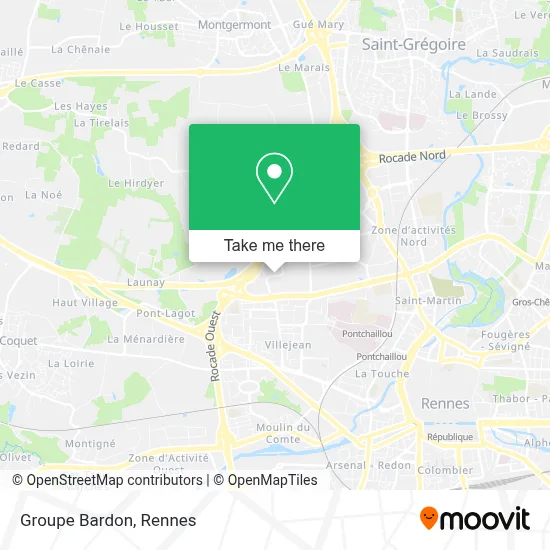 Groupe Bardon map