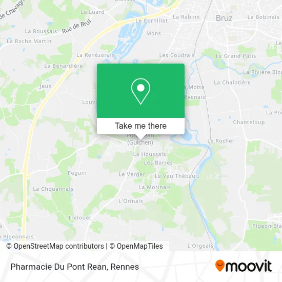 Pharmacie Du Pont Rean map