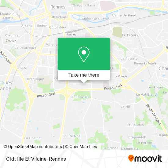 Cfdt Ille Et Vilaine map