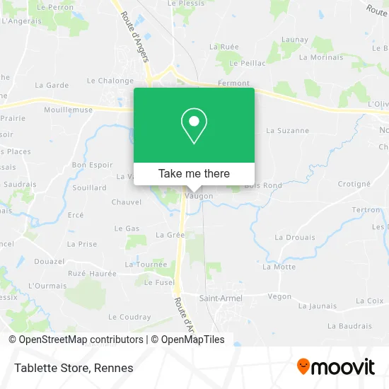 Tablette Store map