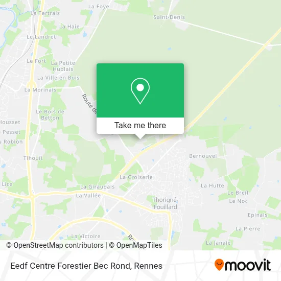 Eedf Centre Forestier Bec Rond map