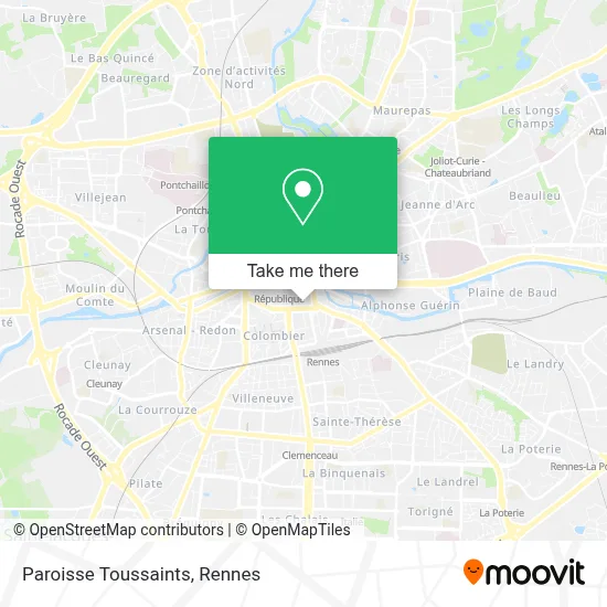 Paroisse Toussaints map