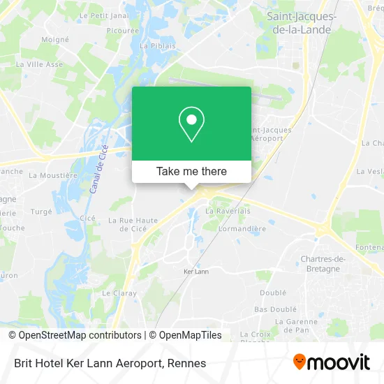 Brit Hotel Ker Lann Aeroport map