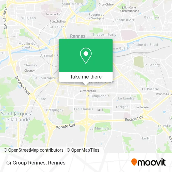 Mapa Gi Group Rennes