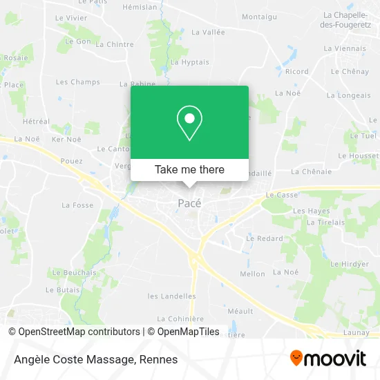 Angèle Coste Massage map