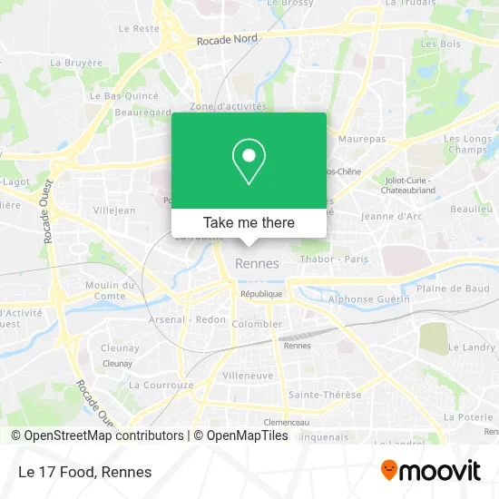 Le 17 Food map
