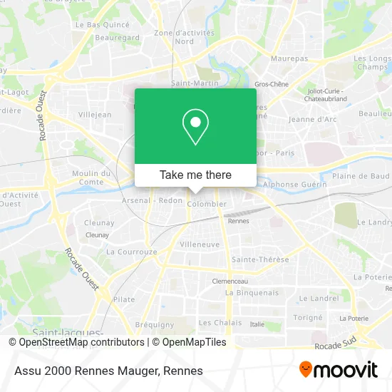 Assu 2000 Rennes Mauger map