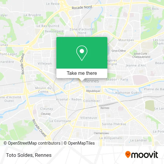 Toto Soldes map