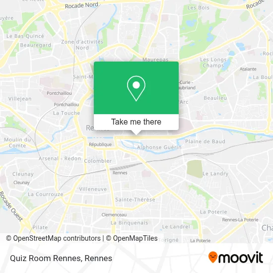Quiz Room Rennes map