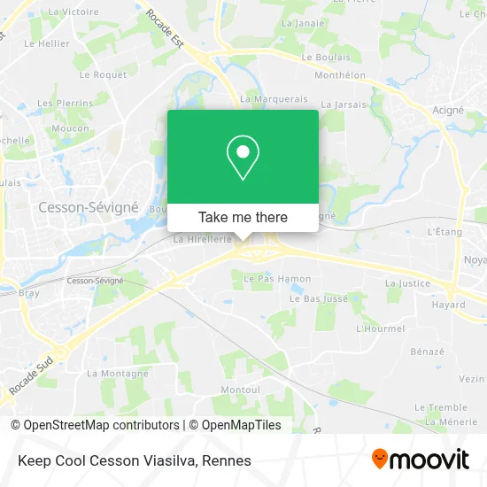 Keep Cool Cesson Viasilva map