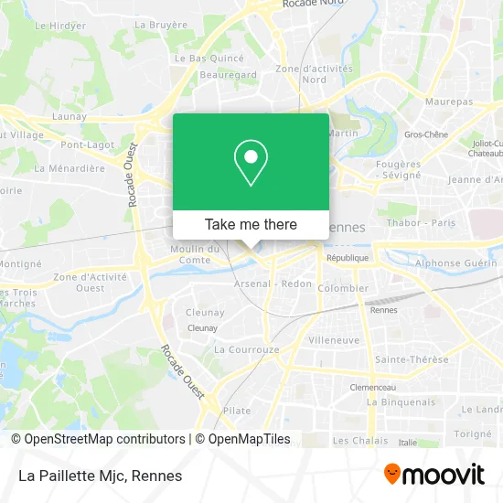 La Paillette Mjc map