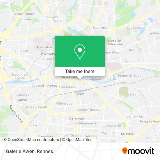 Galerie Awen map
