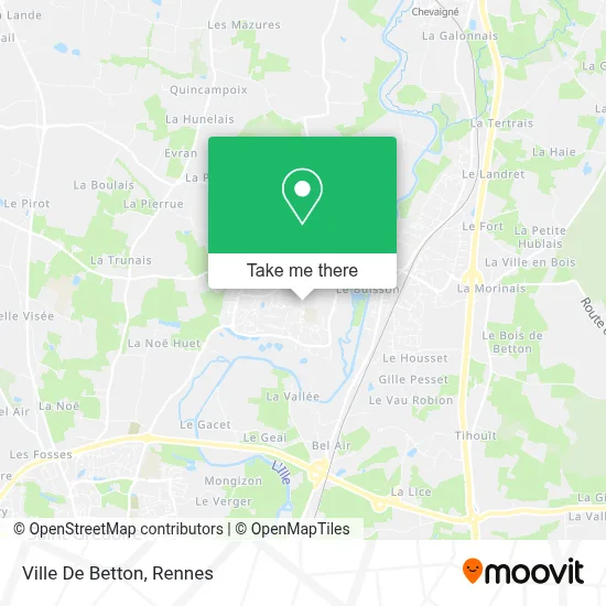 Ville De Betton map