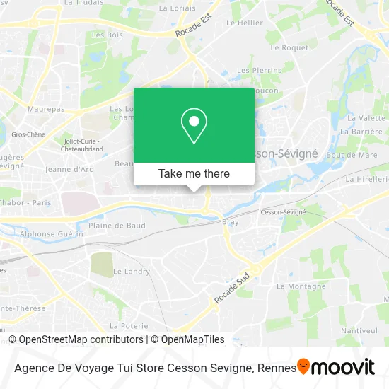 Agence De Voyage Tui Store Cesson Sevigne map