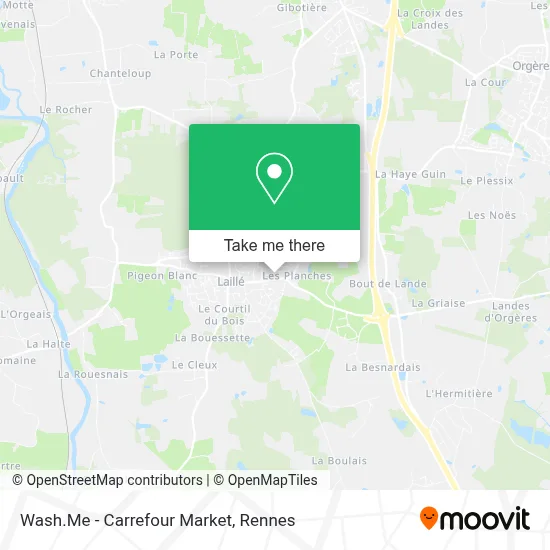 Wash.Me - Carrefour Market map