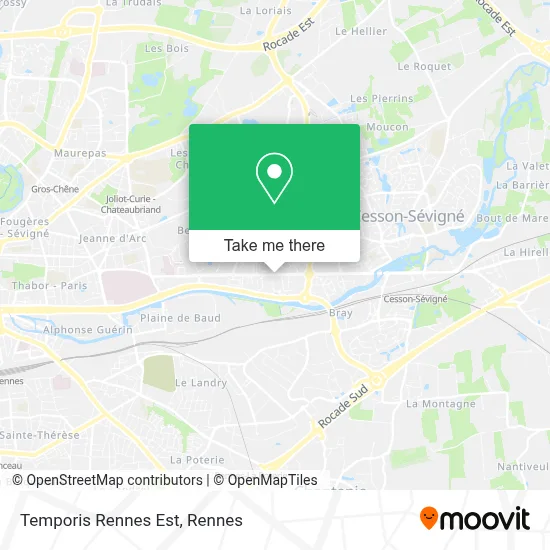 Temporis Rennes Est map