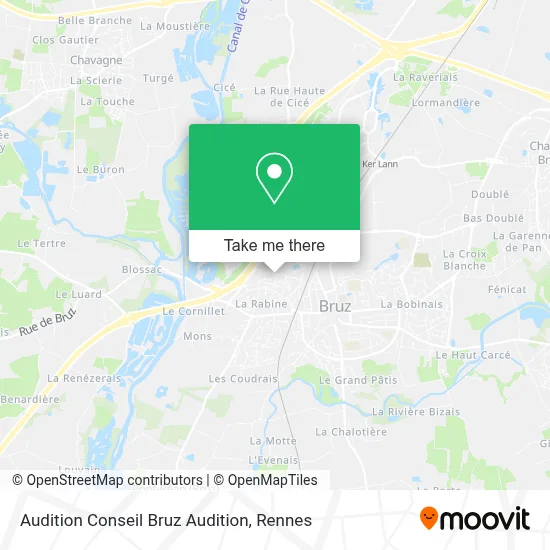 Audition Conseil Bruz Audition map