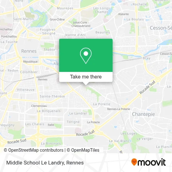 Middle School Le Landry map