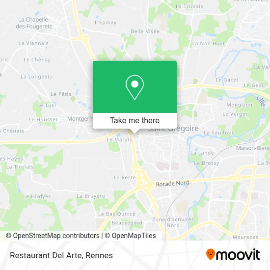 Restaurant Del Arte map