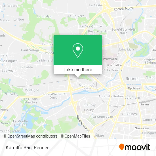 Komilfo Sas map