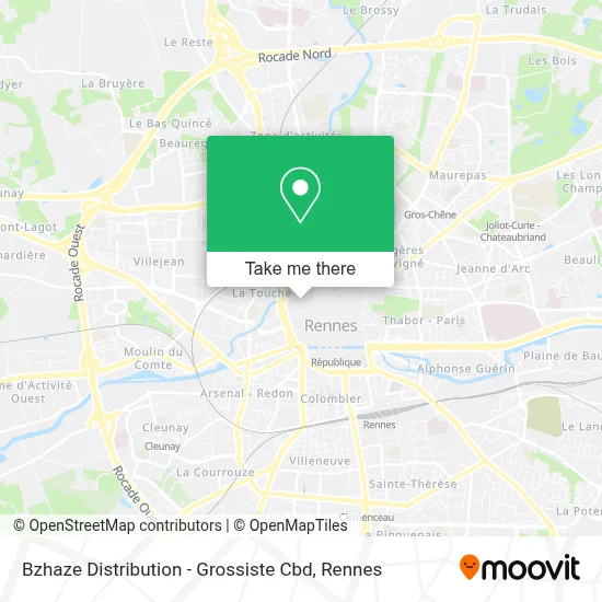 Bzhaze Distribution - Grossiste Cbd map