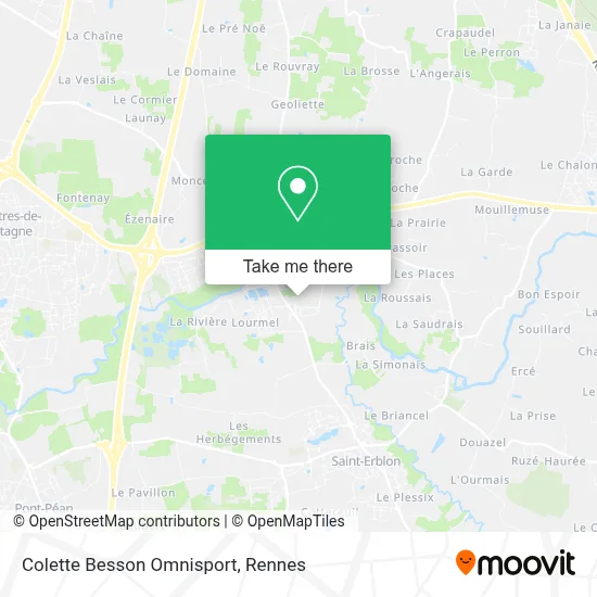 Colette Besson Omnisport map