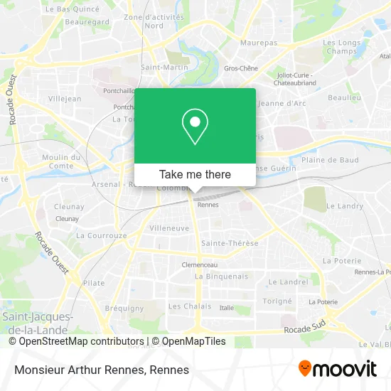 Monsieur Arthur Rennes map