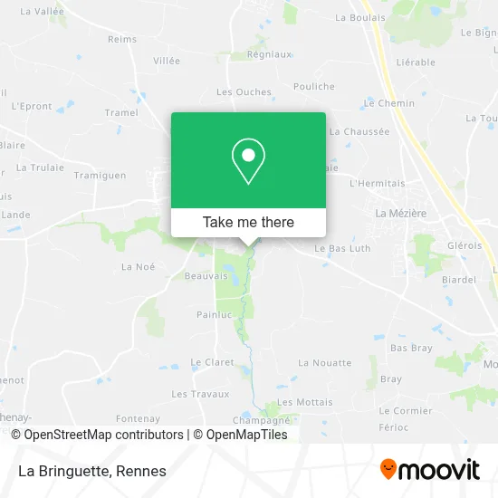 La Bringuette map