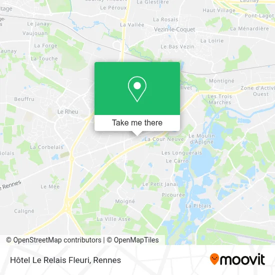 Hôtel Le Relais Fleuri map
