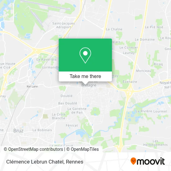 Clémence Lebrun Chatel map