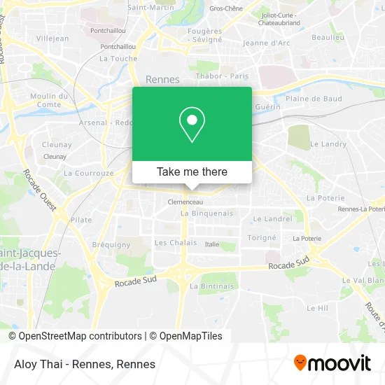 Aloy Thai - Rennes map