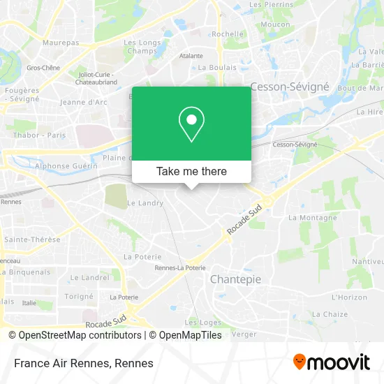 France Air Rennes map