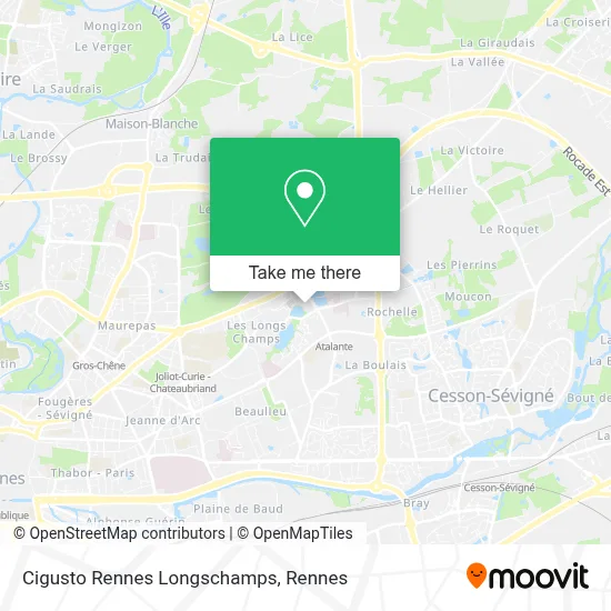 Cigusto Rennes Longschamps map