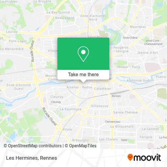 Les Hermines map