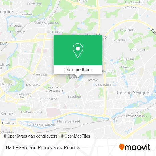 Halte-Garderie Primeveres map