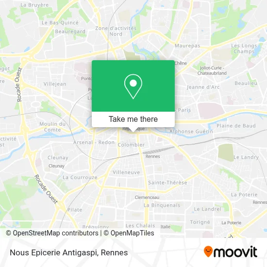 Nous Epicerie Antigaspi map