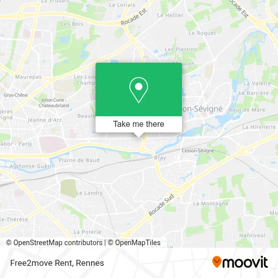 Free2move Rent map