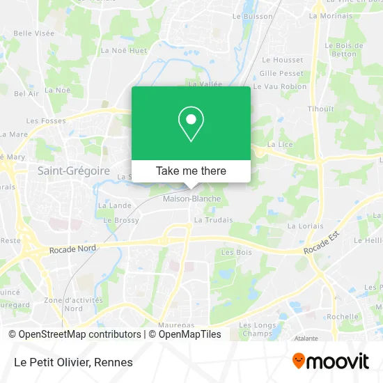Le Petit Olivier map