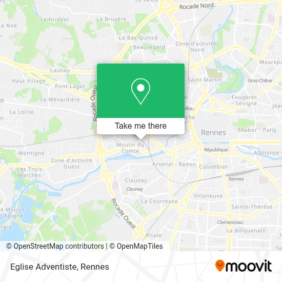 Eglise Adventiste map