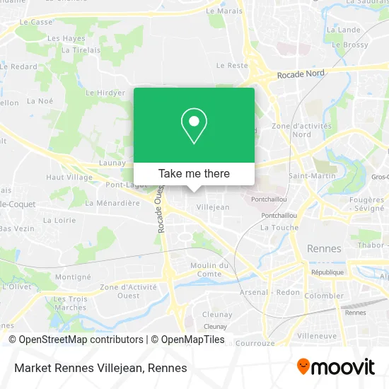Market Rennes Villejean map