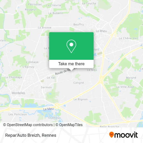 Repar'Auto Breizh map