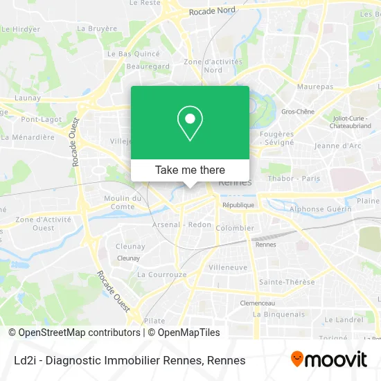 Ld2i - Diagnostic Immobilier Rennes map