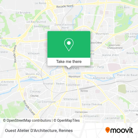 Ouest Atelier D'Architecture map