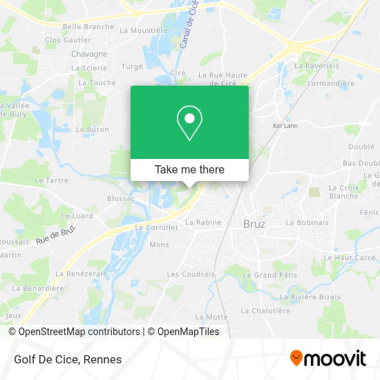 Golf De Cice map