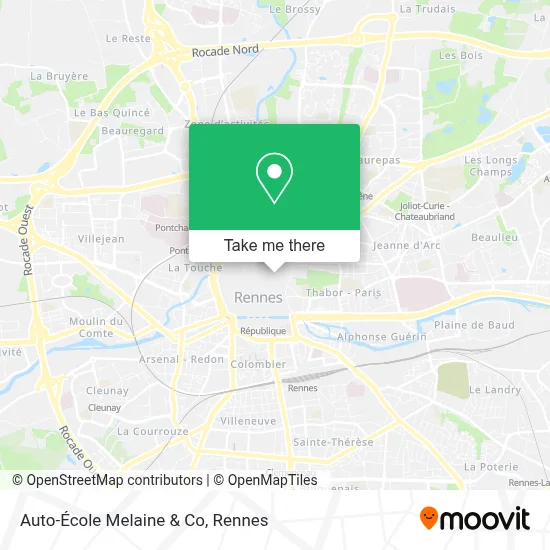 Auto-École Melaine & Co map