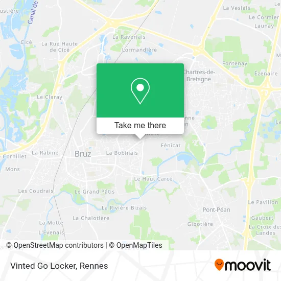 Vinted Go Locker map