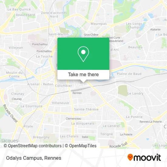 Odalys Campus map