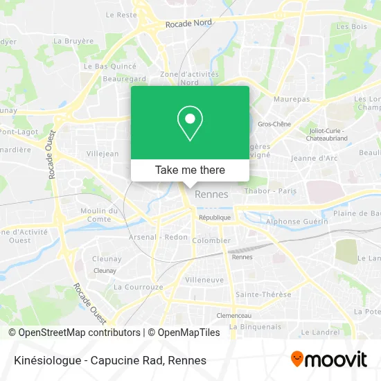 Kinésiologue - Capucine Rad map