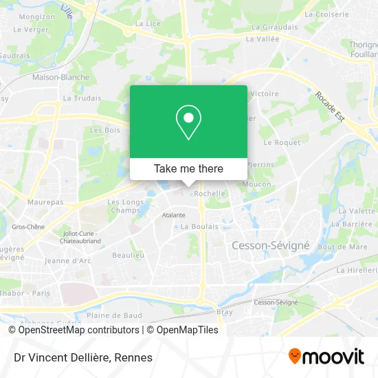 Dr Vincent Dellière map